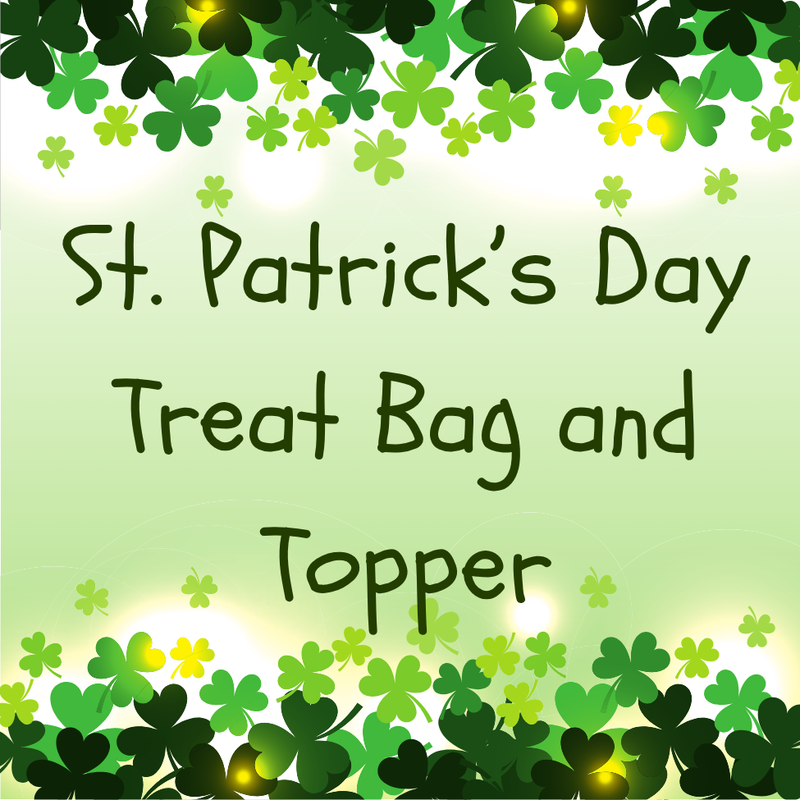 St Patrick's Day Treat Bag and Topper