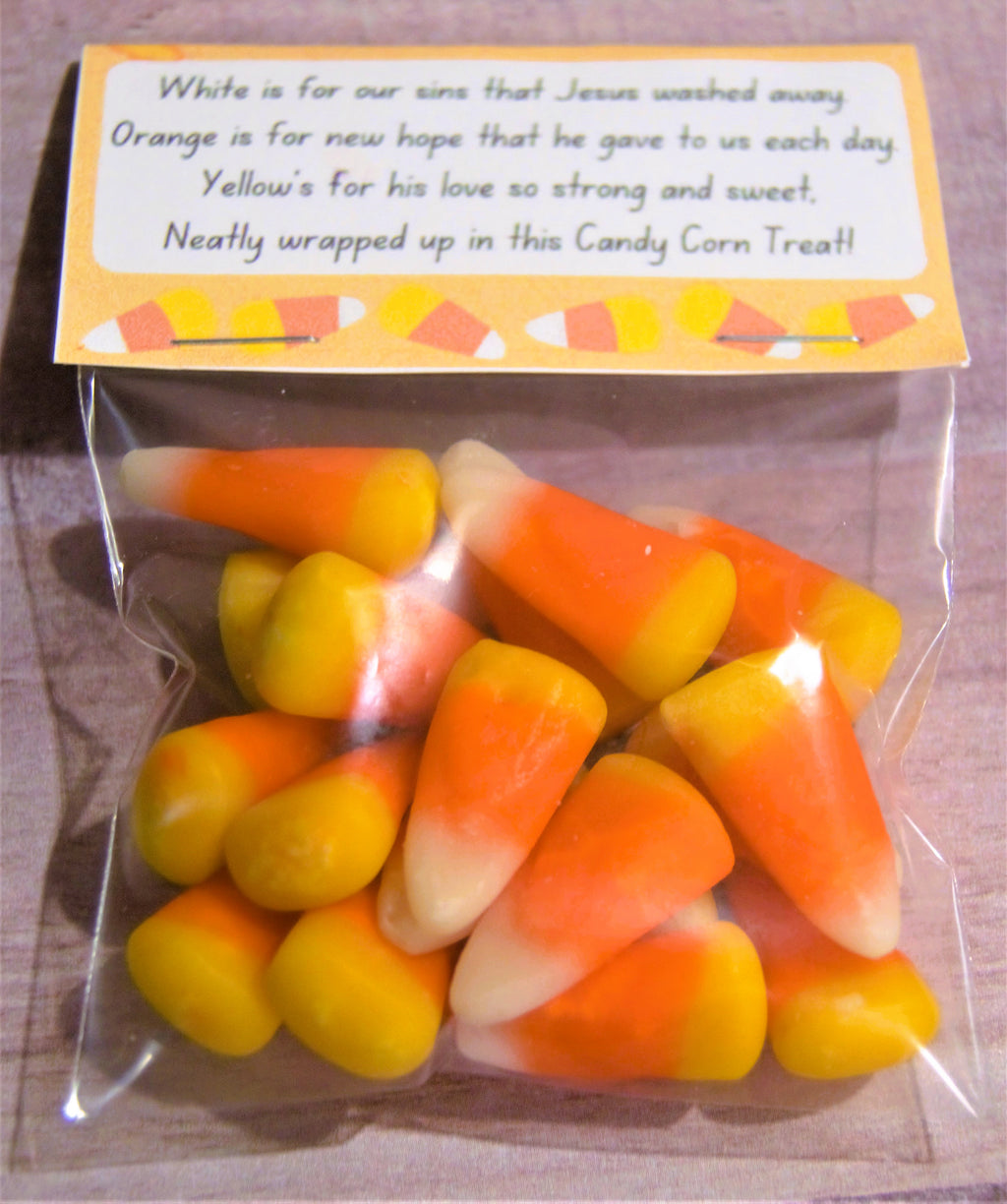 Candy Corn Treat Bag Topper Digital Download
