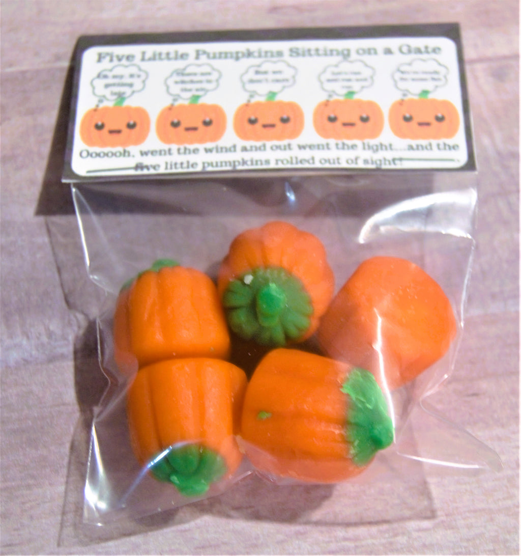 Five Little Pumpkins Treat Bag Topper Digital Download