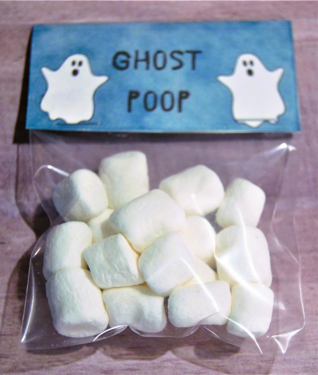Ghost Poop Treat Bag Topper Digital Download