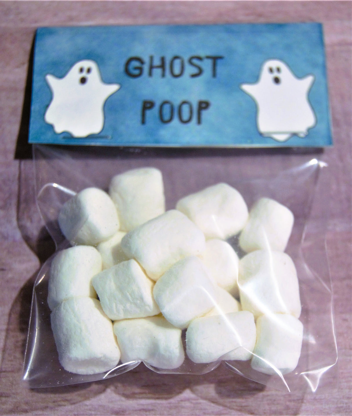 Ghost Poop Treat Bag Topper Digital Download