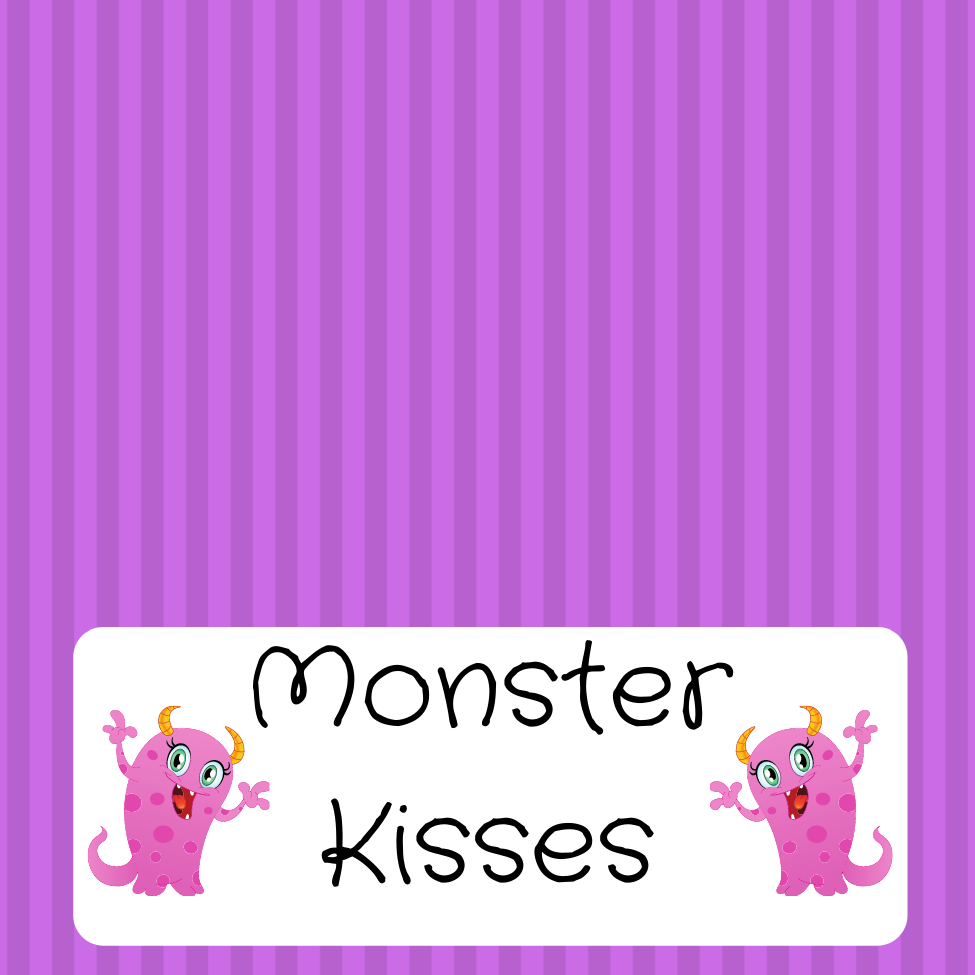 Monster Kisses Treat Bag Topper Digital Download