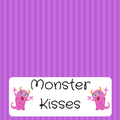 Monster Kisses Treat Bag Topper Digital Download