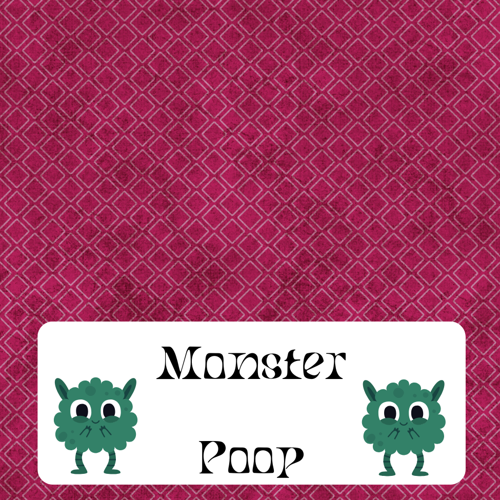 Monster Poop Treat Bag Topper Digital Download