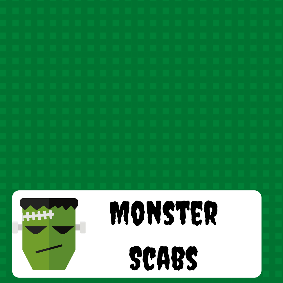 Monster Scabs Treat Bag Topper Digital Download