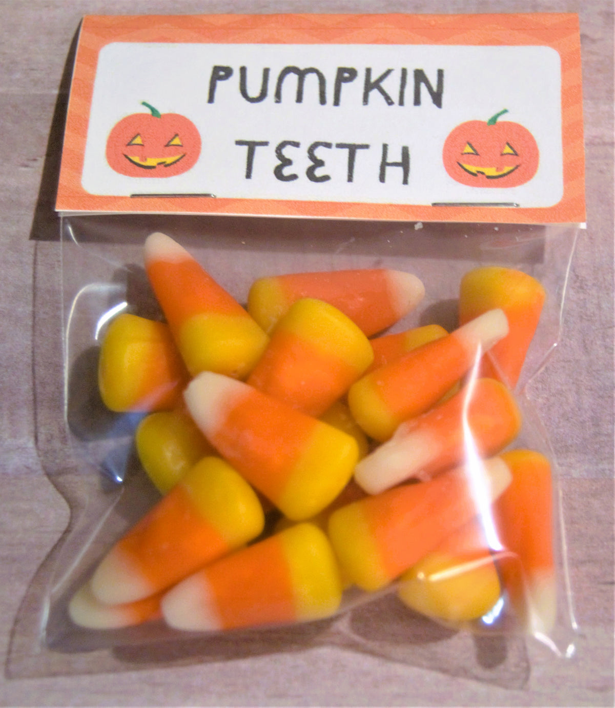 Pumpkin Teeth Treat Bag Topper Digital Download