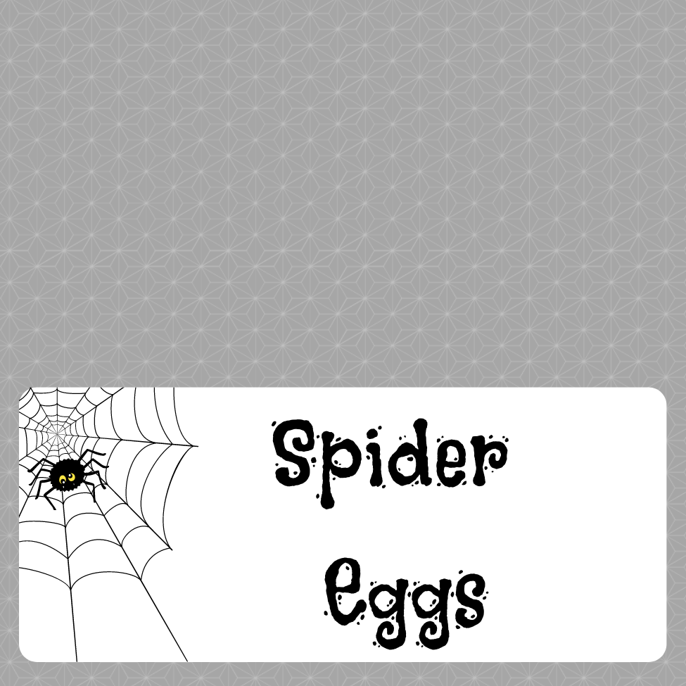 Spider Eggs Treat Bag Topper Digital Download