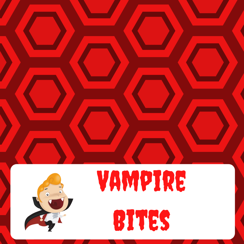 Vampire Bites Treat Bag Topper Digital Download
