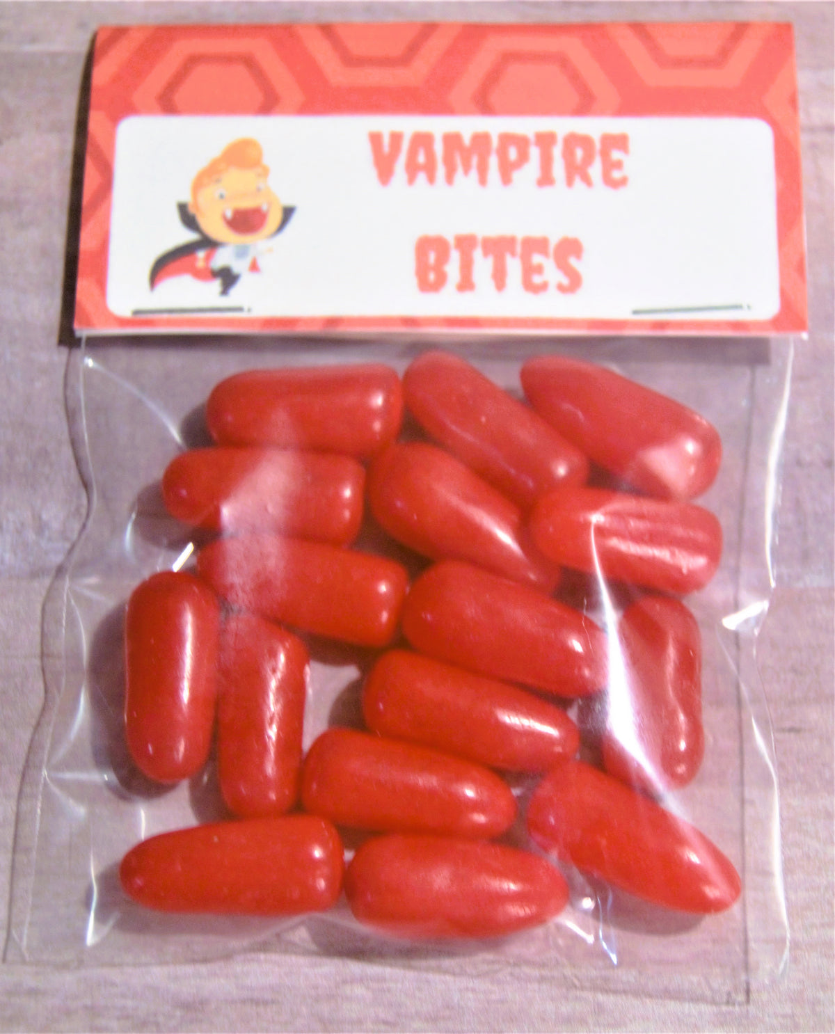 Vampire Bites Treat Bag Topper Digital Download